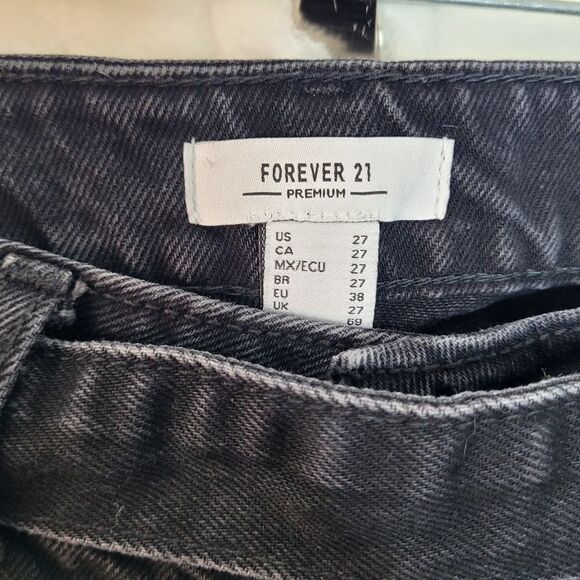 Forever 21 Premium Denim Belted Cargo Jeans Size 27 - Picture 6 of 7
